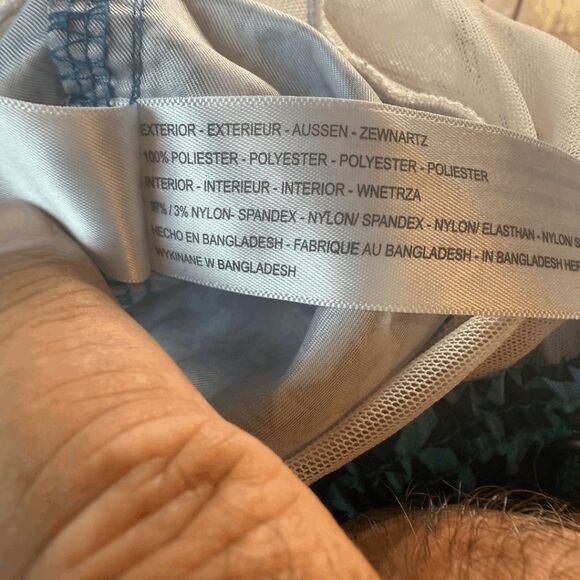 Beach Bros. Men's Star Print Elastic Waist Lined Swim Trunks‎ Blue Purple Medium - Picture 6 of 10